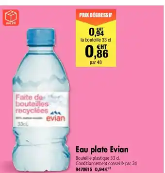 Eau Plate Evian