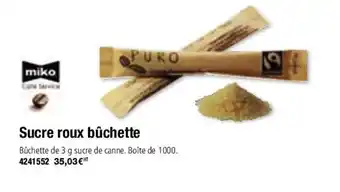 Sucre Roux Bûchette