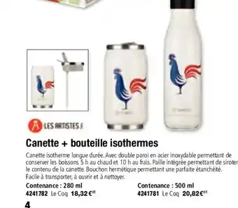 Canette + Bouteille Isothermes