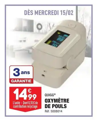 Oxymètre de pouls