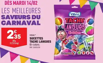 ALDI Sucettes tache langues VIDAL offre