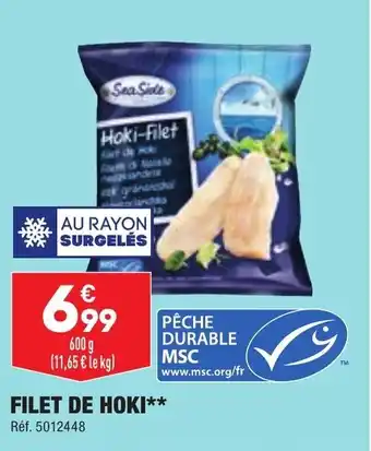 ALDI Filet de hoki offre
