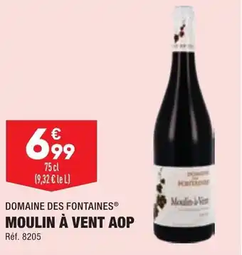 ALDI Moulin à vent aop DOMAINE DES FONTAINES offre