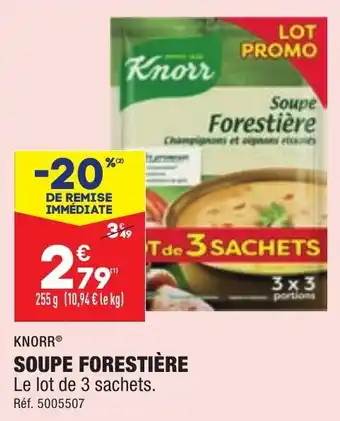 ALDI Soupe forestière KNORR offre