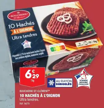 ALDI 10 hachés à l'oignon BOUCHERIE ST-CLÉMENT offre