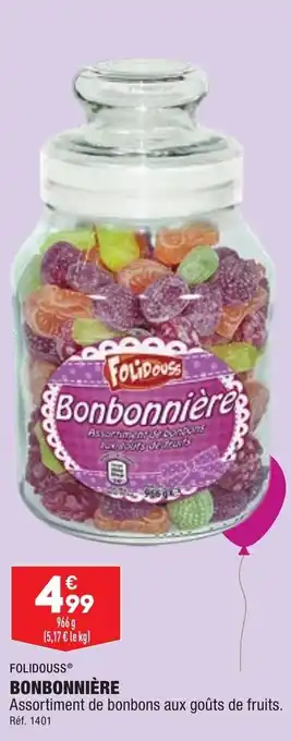 ALDI Bonbonnière FOLIDOUSS offre
