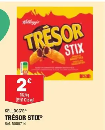 ALDI Trésor stix KELLOGG'S offre