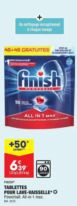 ALDI Tablettes pour lave-vaisselle FINISH offre