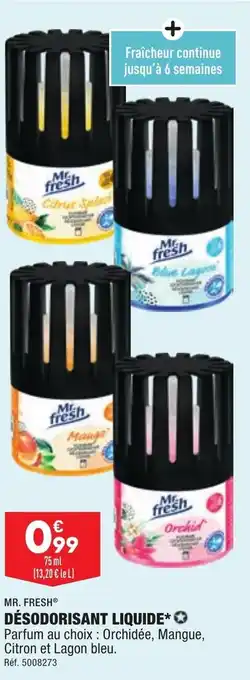 ALDI Désodorisant liquide MR. FRESH offre