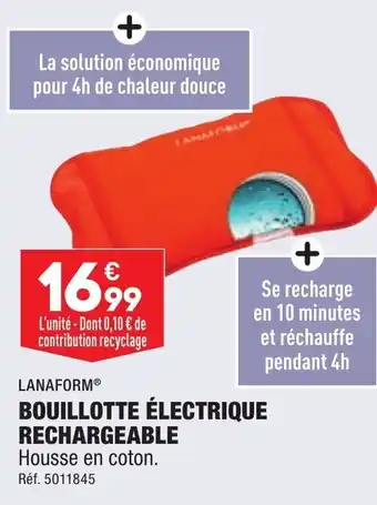 ALDI Bouillotte électrique rechargeable LANAFORM offre