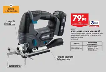 ALDI Scie sauteuse 20 V sans fil FERREX offre