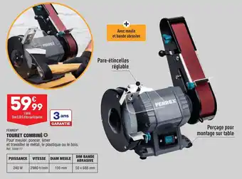 ALDI Touret combiné FERREX offre