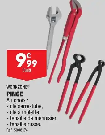ALDI Pince WORKZONE offre