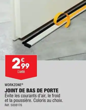ALDI Joint de bas de porte WORKZONE offre