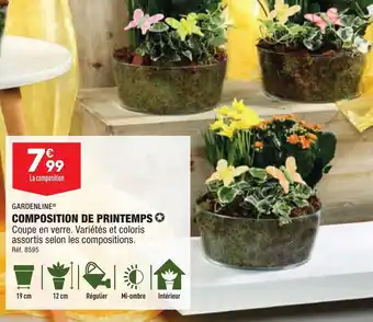 ALDI Composition de printemps GARDENLINE offre