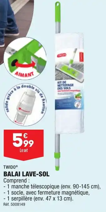 ALDI Balai lave-sol TWIDO offre