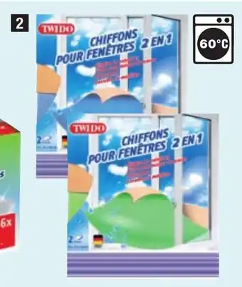 ALDI 2 chiffons pour fênetres TWIDO offre