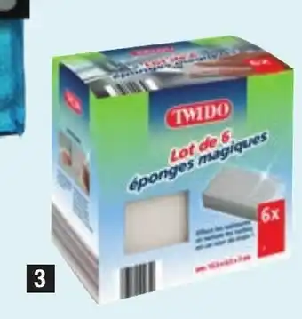 ALDI 6 éponges magiques TWIDO offre