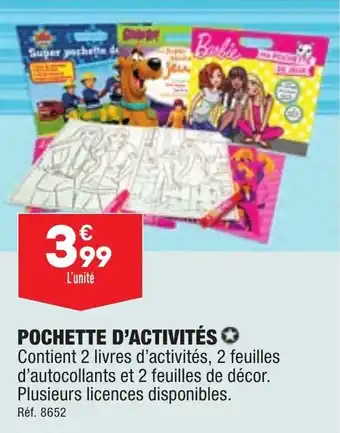 ALDI Pochette d'activités offre