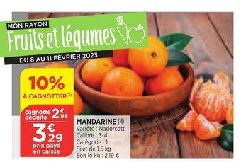 Bi1 Mandarine offre