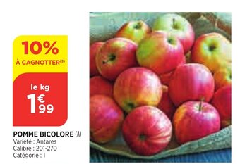 Bi1 Pomme bicolore offre
