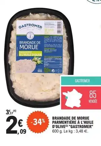 E.Leclerc Brandade de morue parmentiere a l`huile d`olive gastromer offre