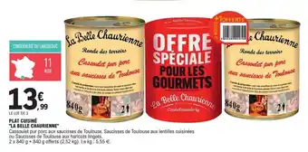 E.Leclerc Plats cuisinés la belle chaurienne offre