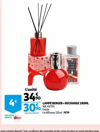 Lampe berger + recharge 180ml