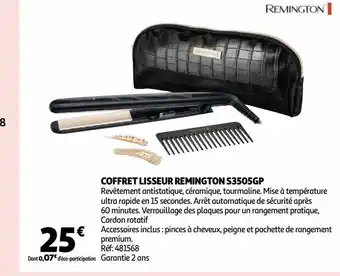 Auchan Coffret lisseur remington s3505gp offre