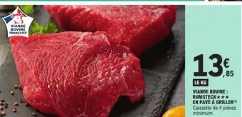 E.Leclerc Viande bovine: rusteck en pave a griller offre