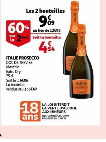 Auchan Italie prosecco offre