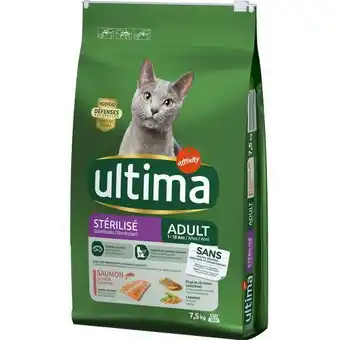 Auchan Croquettes pour chat stérilisé adulte au saumon ultima offre