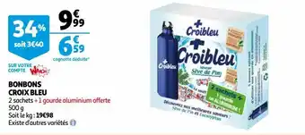 Auchan Bonbons croix bleu offre
