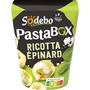 Auchan Pastabox ricotta épinards sodebo offre