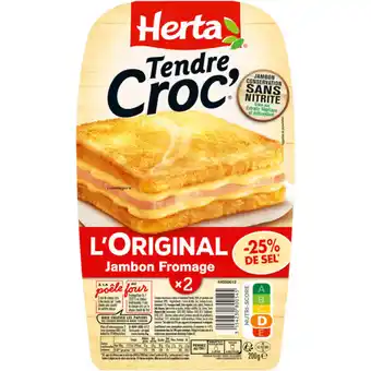 Auchan Tendre croc original sel réduit herta offre
