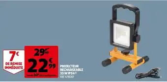 Projecteur rechargeable 10 w ip54
