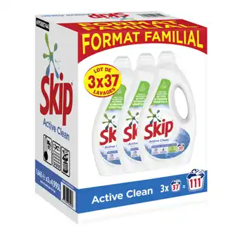 Auchan Lessive liquide active clean skip offre