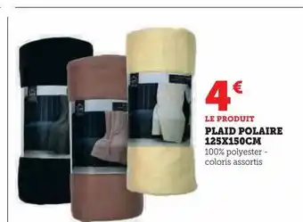 Super U Plaid polaire 125x150cm offre