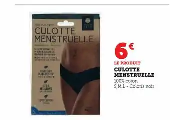 Super U Culotte menstruelle offre