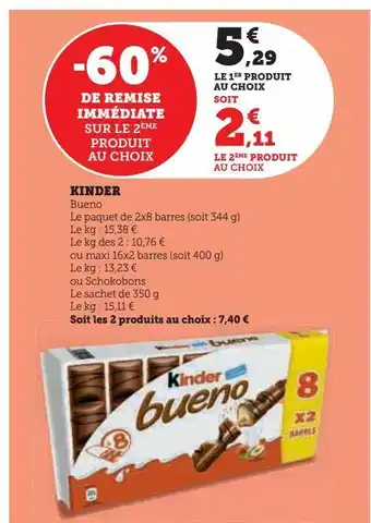 Super U Kinder offre