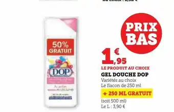 Super U Gel douche dop offre