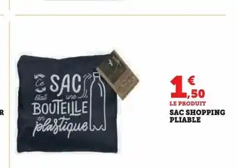 Super U Sac shopping pliable offre