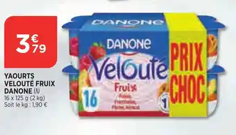 Bi1 Yaourts velouté fruix DANONE offre