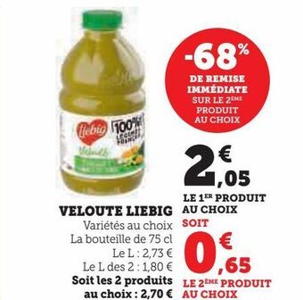 Super U Veloute liebig offre