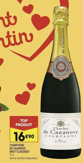 Champagne de cazanove brut classique