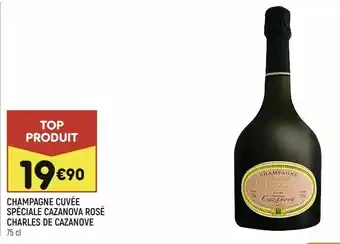 Champagne cuvée spéciale cazanova rosé charles de cazanove