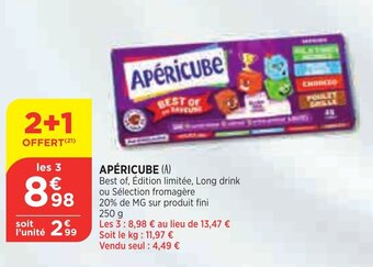 Bi1 Apéricube offre