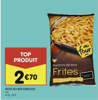Frites au four surgelees