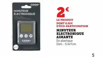 Minuteur electronique aimante