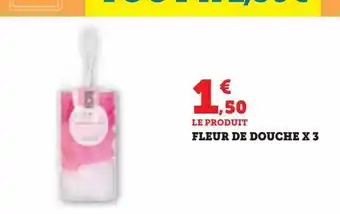 Hyper U Fleur de douche x3 offre